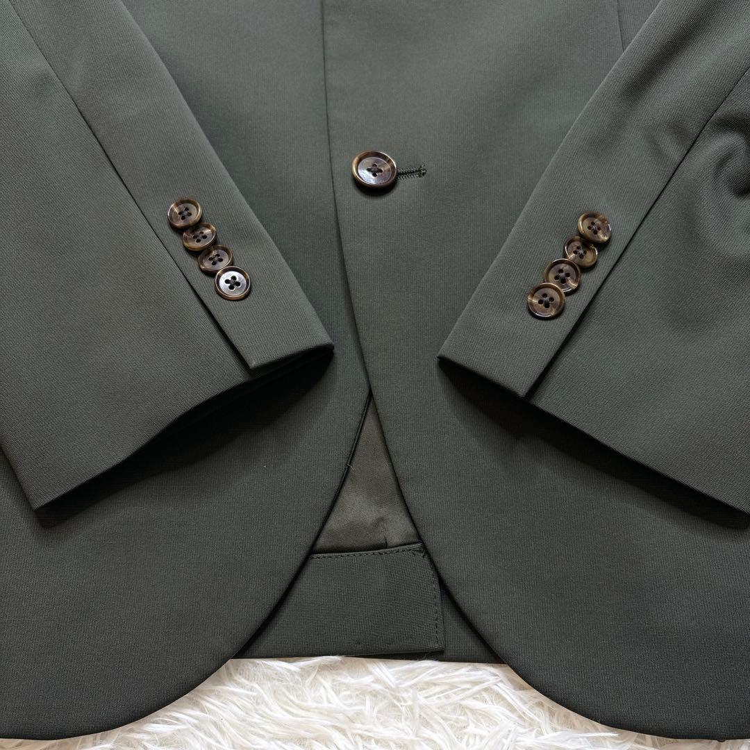 極美品 nano universe スーツ 洗える セットアップ グリーン - メルカリ