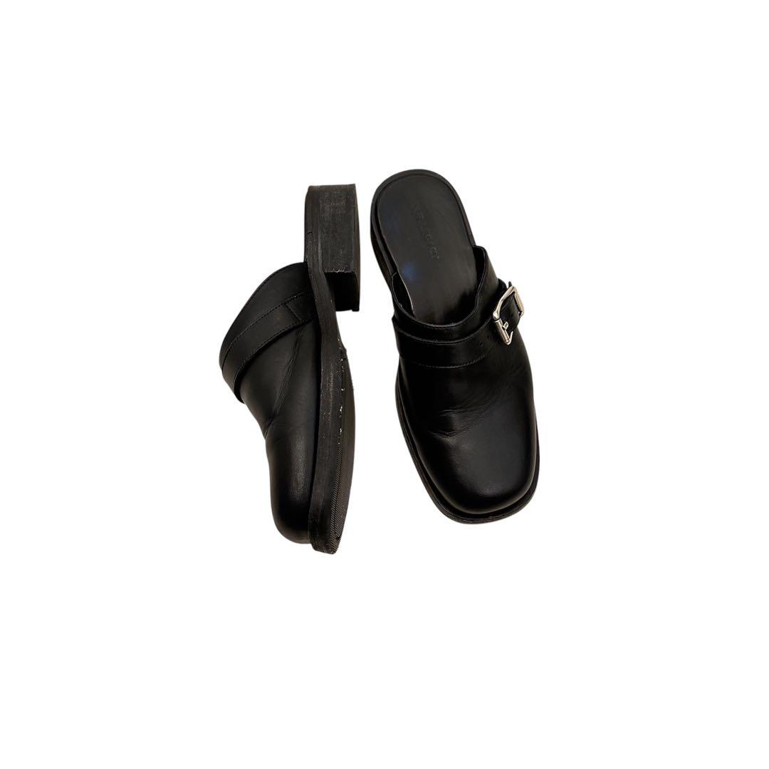 OUR LEGACY camion ミュール OUR LEGACY | CAMION MULE / BURNT SUGAR LEATHER レザーミュール