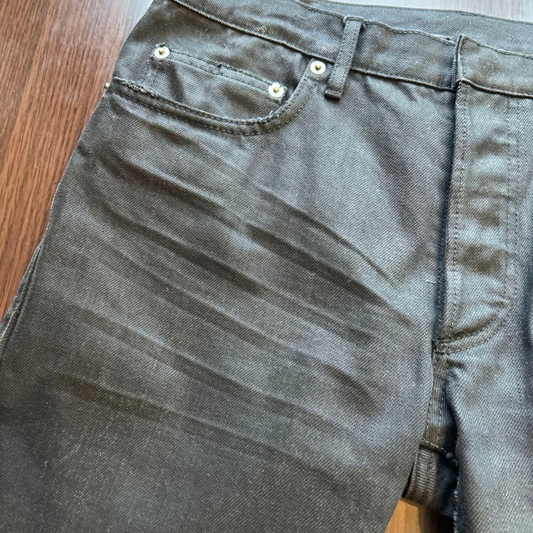 ディオールオム07SSエディ期路面店限定グラファイトコーティングデニム