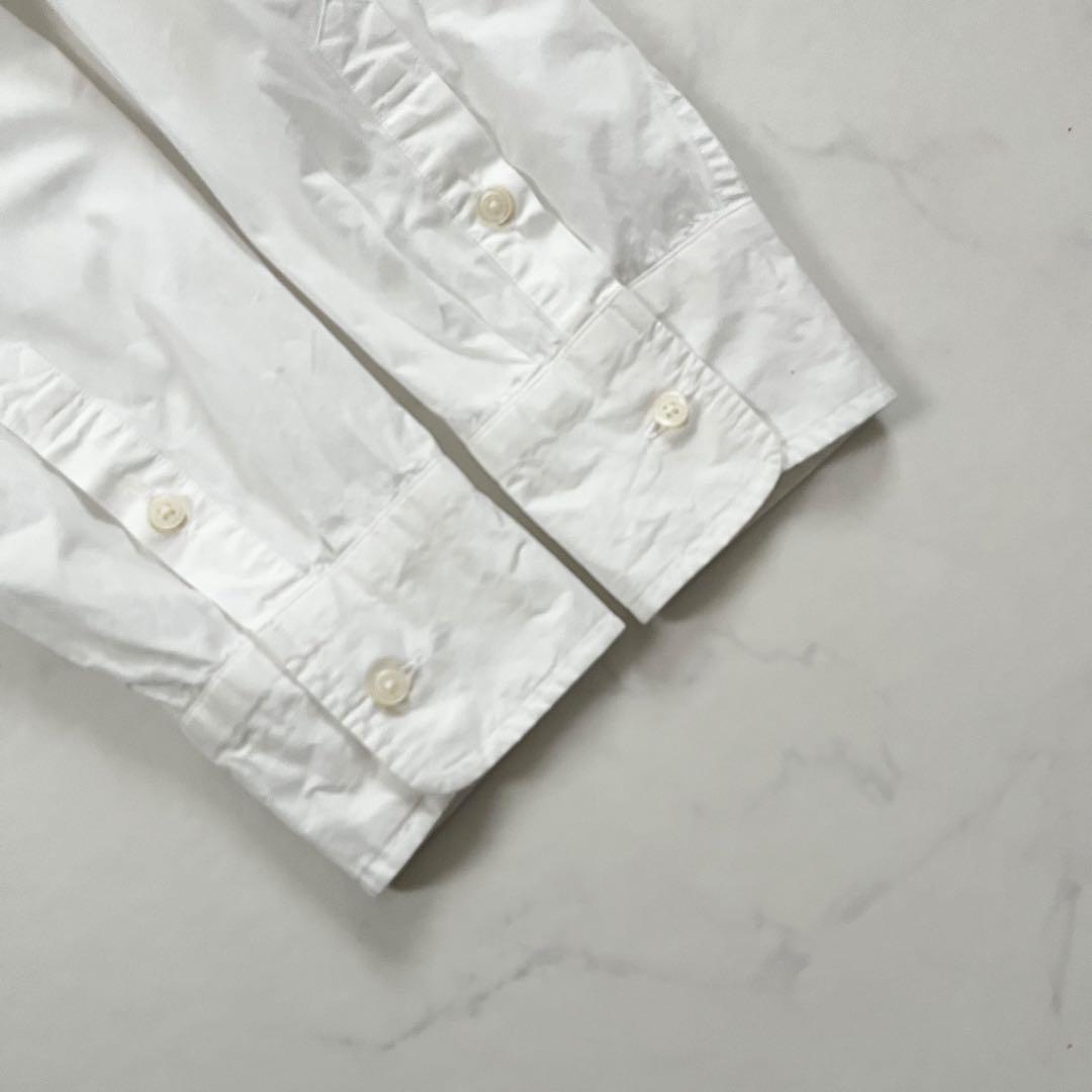 美品 マディソンブルー J.BRADLEY B刺繍 長袖シャツ 白 01サイズ