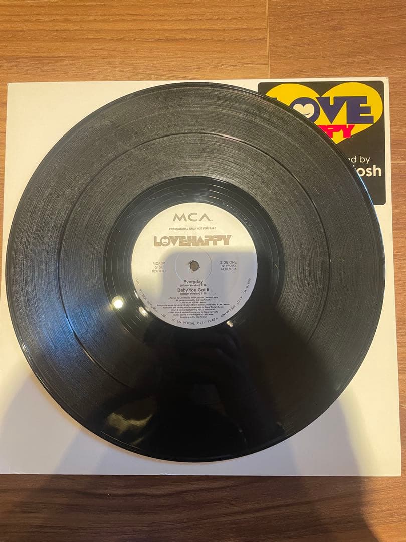 プロモ盤LOVE HAPPY EP CJ MACKINTOSH EVERYDAY