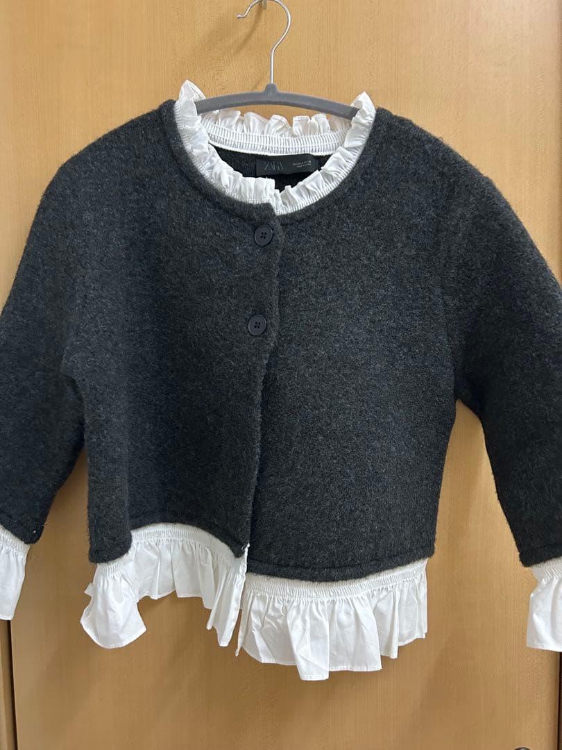 ZARA ポプリンコンビニットジャケット Sサイズ - メルカリ