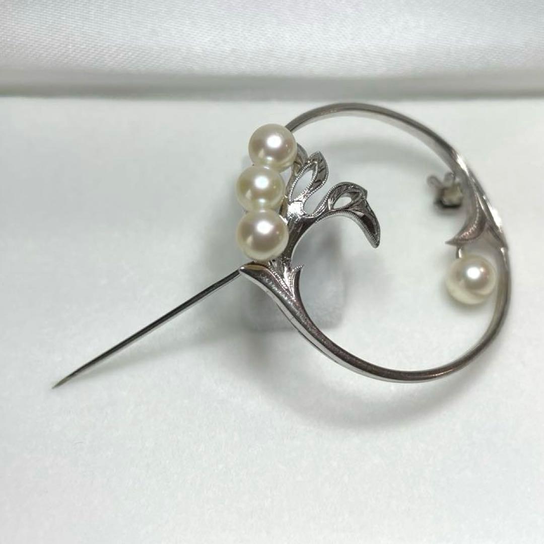 ミキモト パールブローチ 入学式 卒業式 あこや真珠 本真珠 ブランド