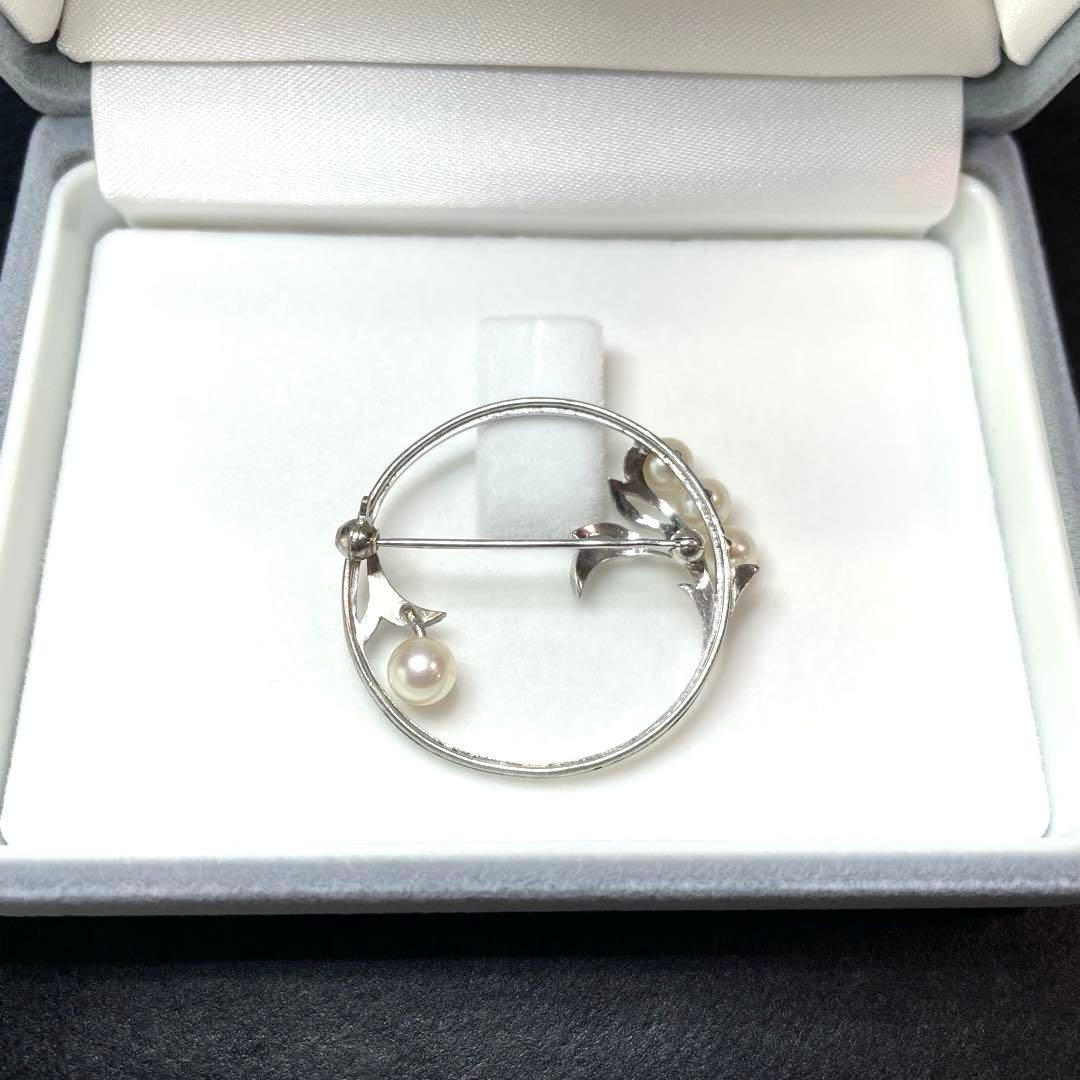 ミキモト パールブローチ 入学式 卒業式 あこや真珠 本真珠 ブランド