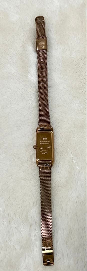 ete クリスマス限定 腕時計 ピンクゴールド 電池交換済