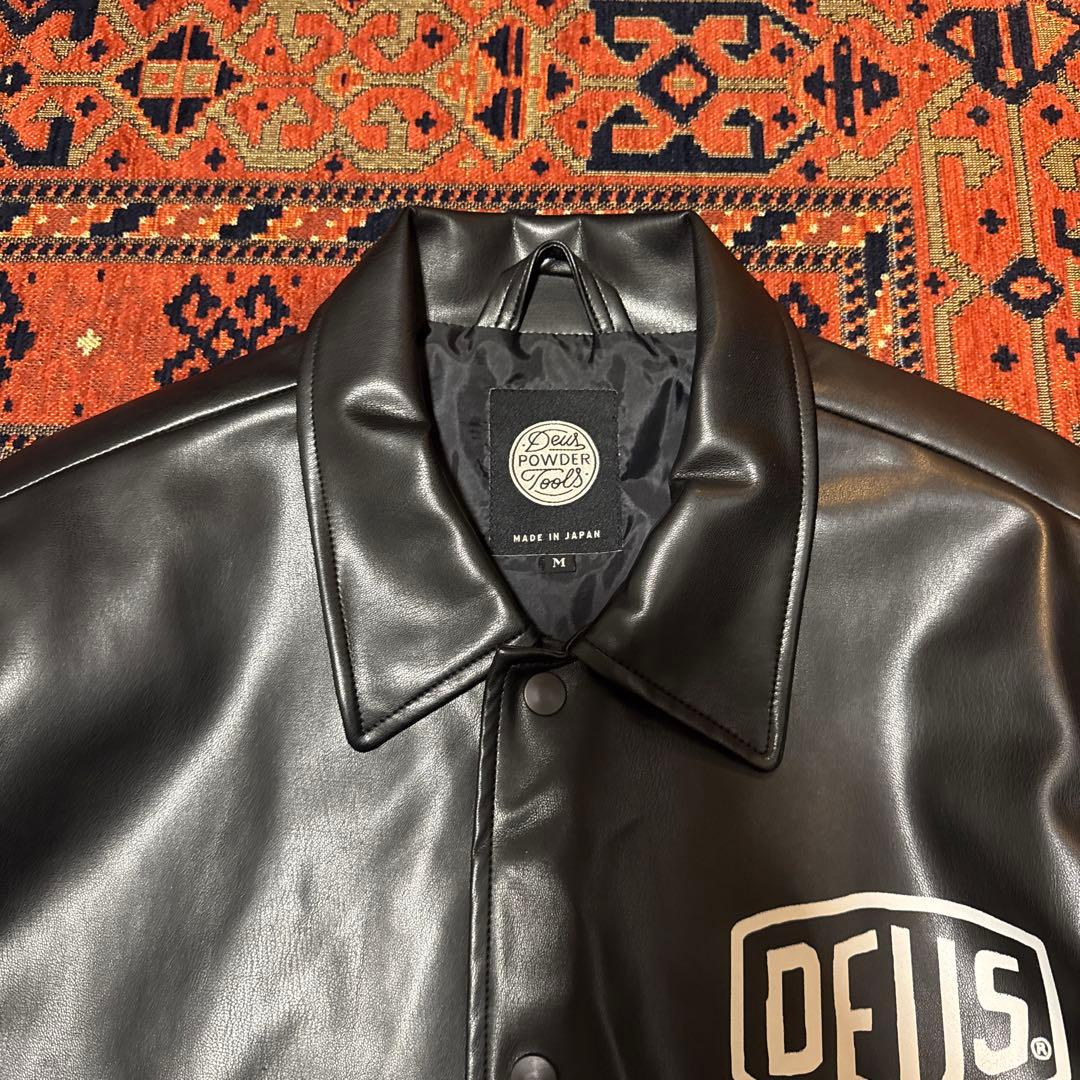 s*き様 【美品】デウスエクスマキナ フェイクレザー コーチジャケット