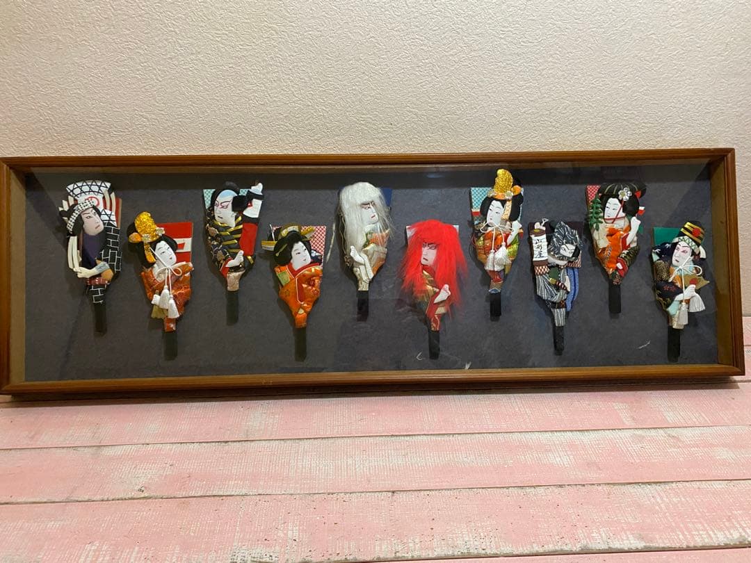 押絵羽子板10体セット　日本の伝統的な人形羽子板　ヴィンテージ 押絵羽子板10体セット 日本の伝統的な人形羽子板 ヴィンテージ 押絵