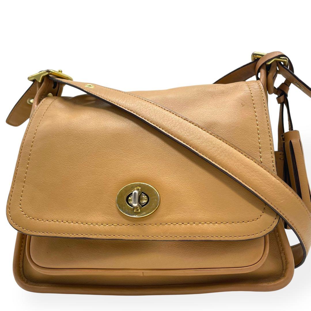 極美品 COACH コーチ オールドコーチ ショルダーバッグ ベージュ