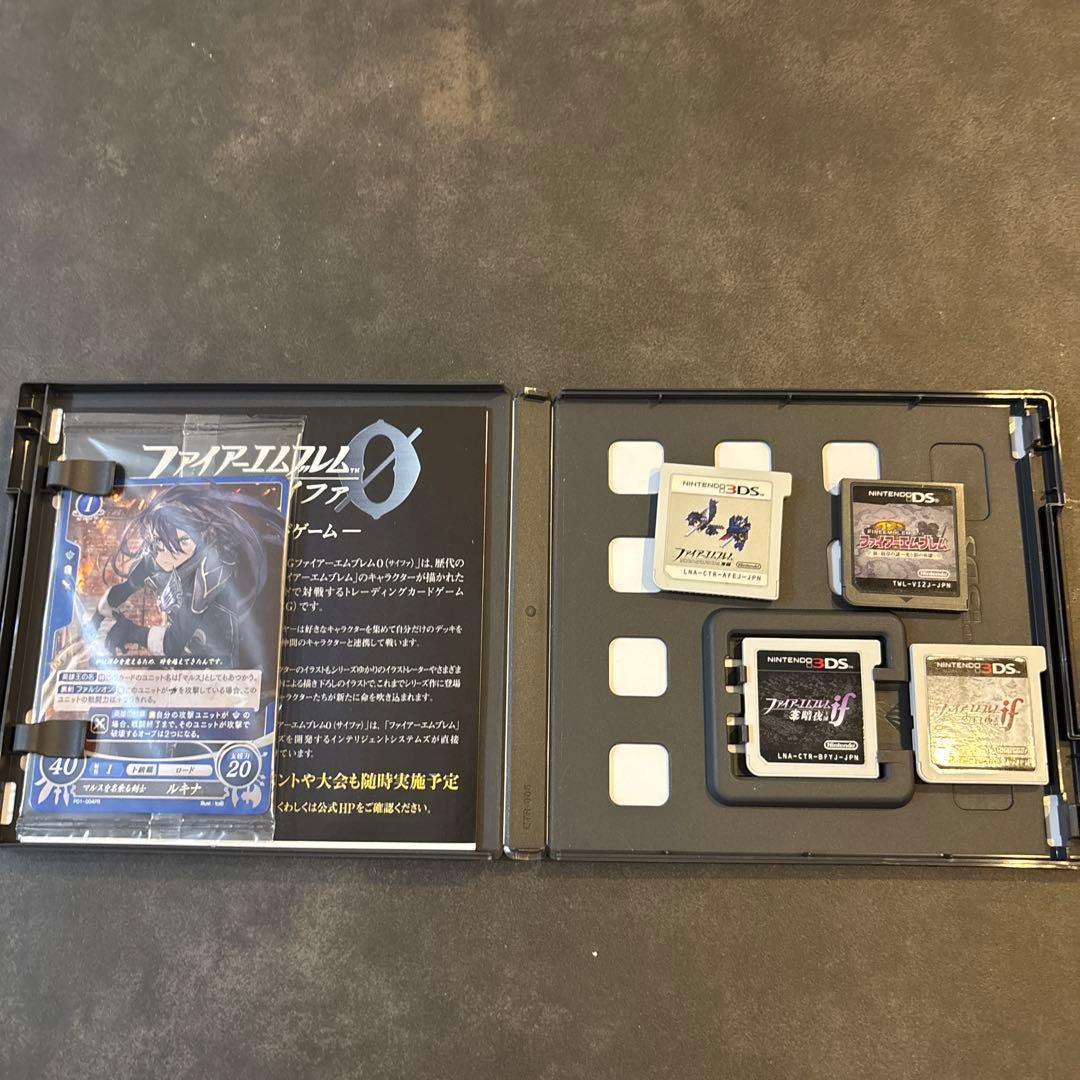 3DS ファイアーエムブレム 覚醒 IF暗夜&白夜 4本セット カード付