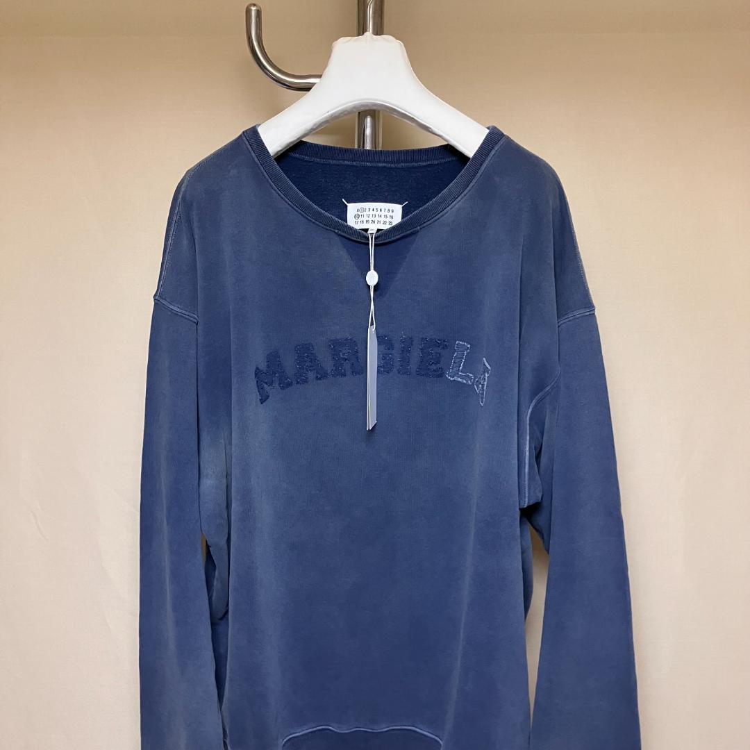 新品 M 23ss マルジェラ オーバーダイロゴ スウェット 16651 - メルカリ