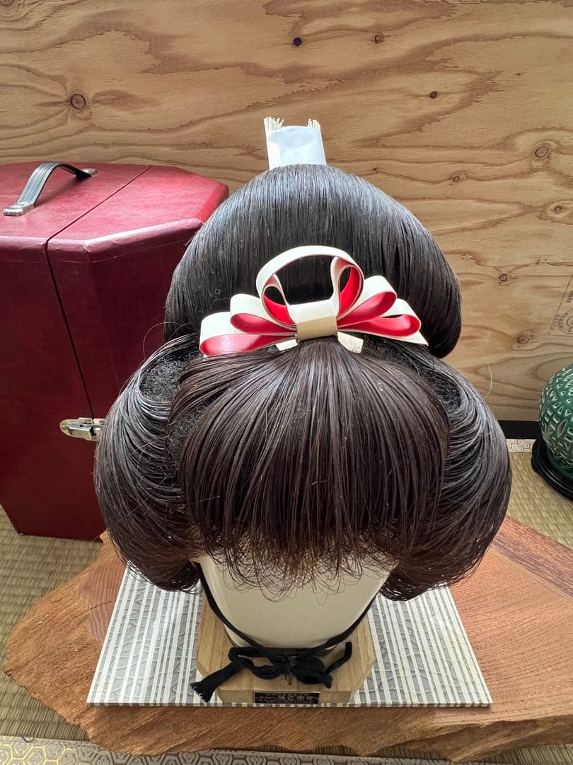 辰巳8号サイズ かんざし付き 辰巳商会 大衆演劇、日本髪かつら、ケース