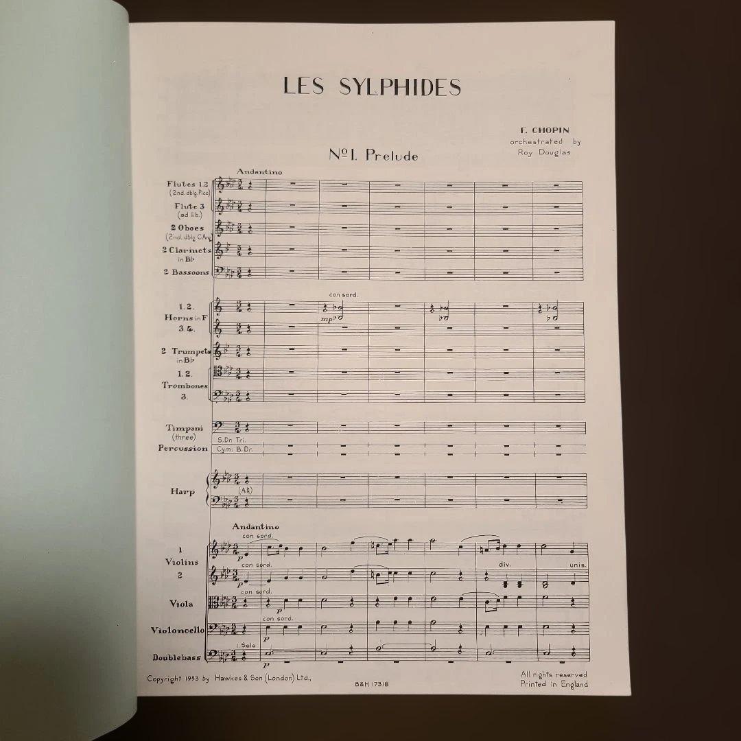 ショパン／ダグラス《レ・シルフィード》Boosey & Hawkes フルスコア