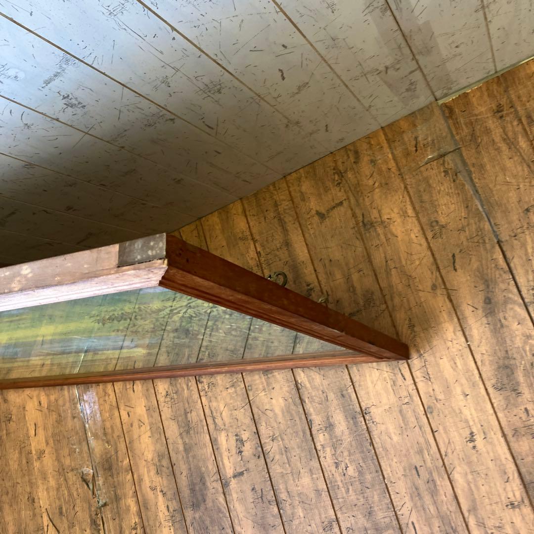 超大型 バリ島 山脈 川 風景画 油彩画 油絵 木製額縁 額装 絵画 壁掛け