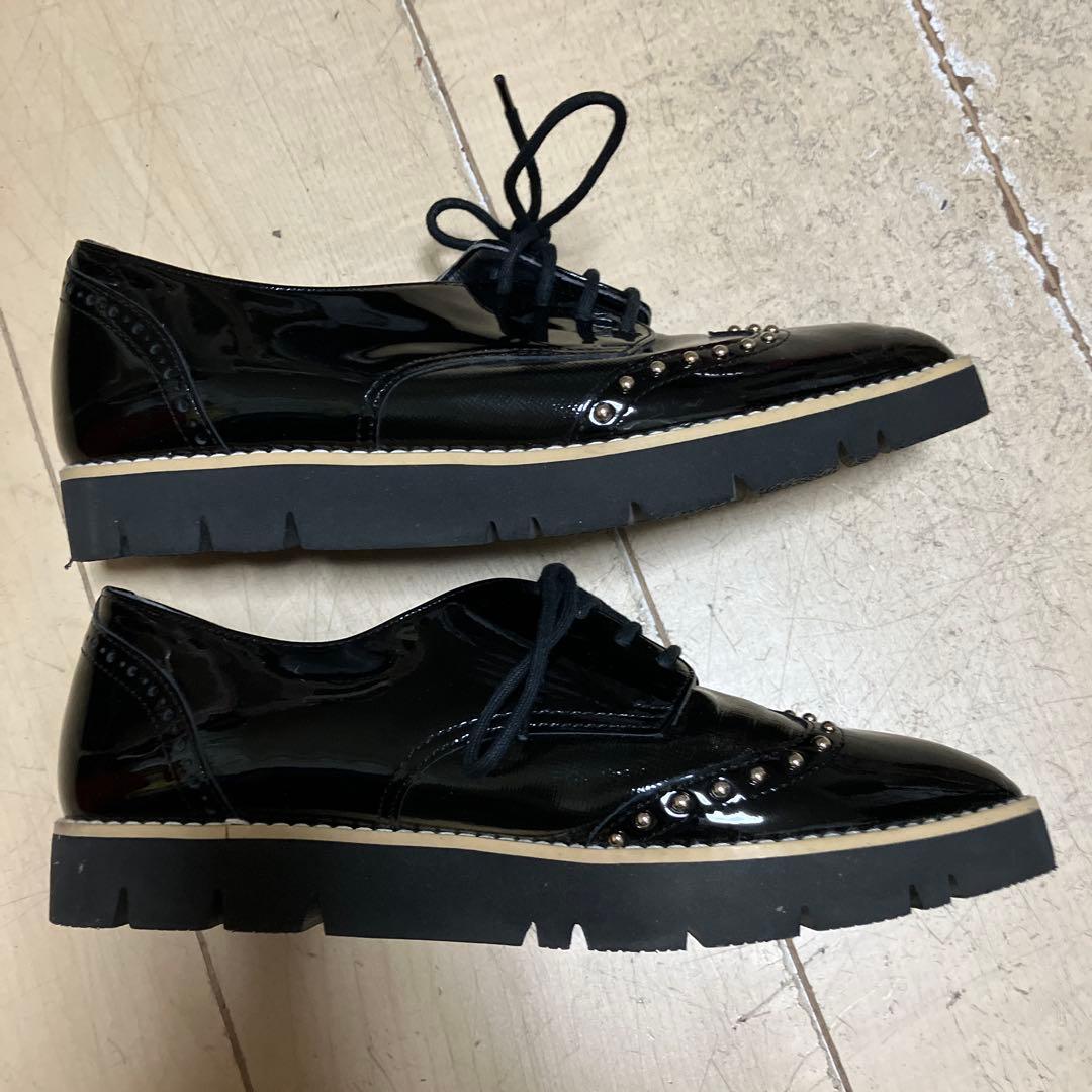 ダイアナ DIANA エナメルシューズ ローファー フラットシューズ 22cm