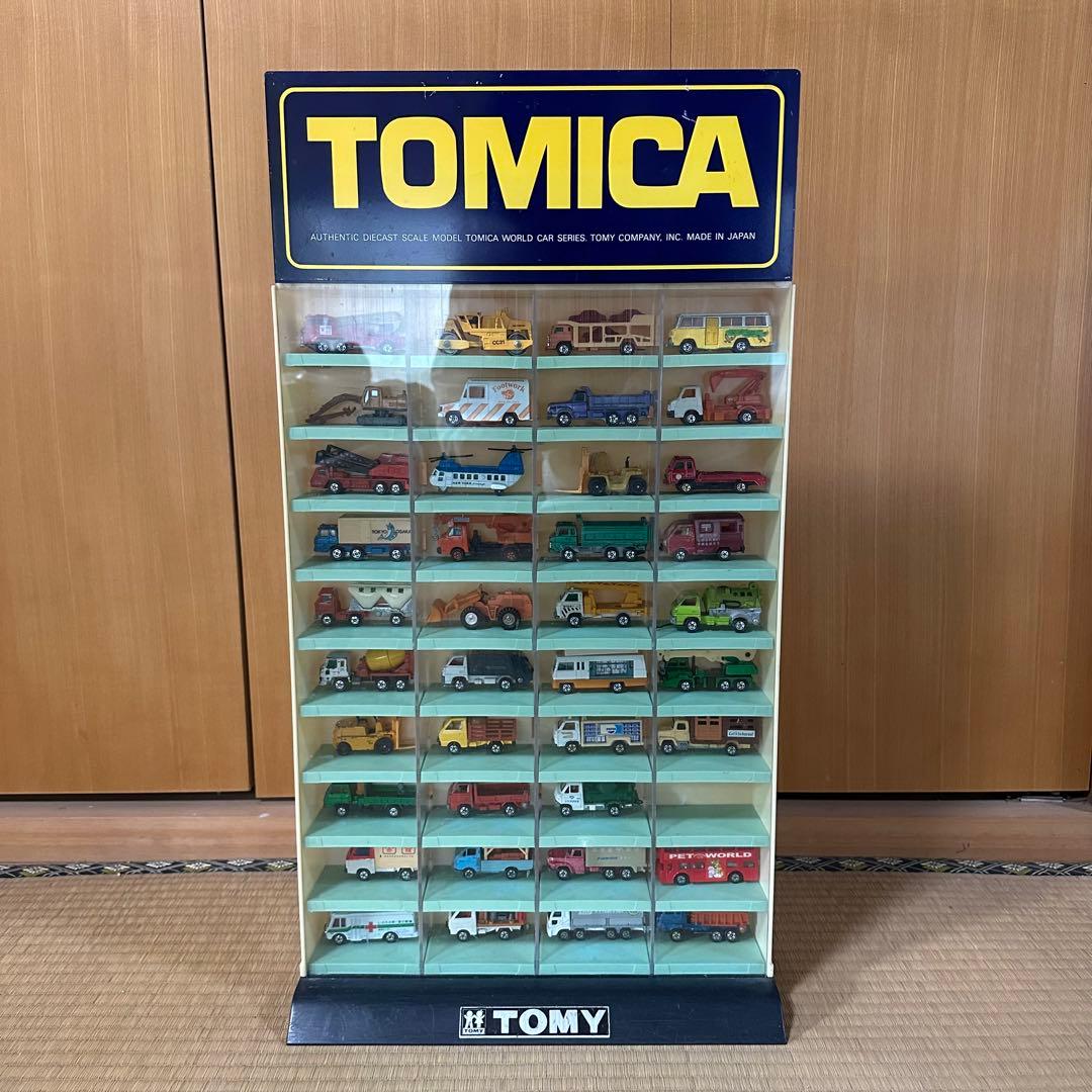 TOMICA店頭用ディスプレイショーケース+ミニカー42台セット コレクション TOMICA店頭用ディスプレイショーケース+ミニカー42台セット