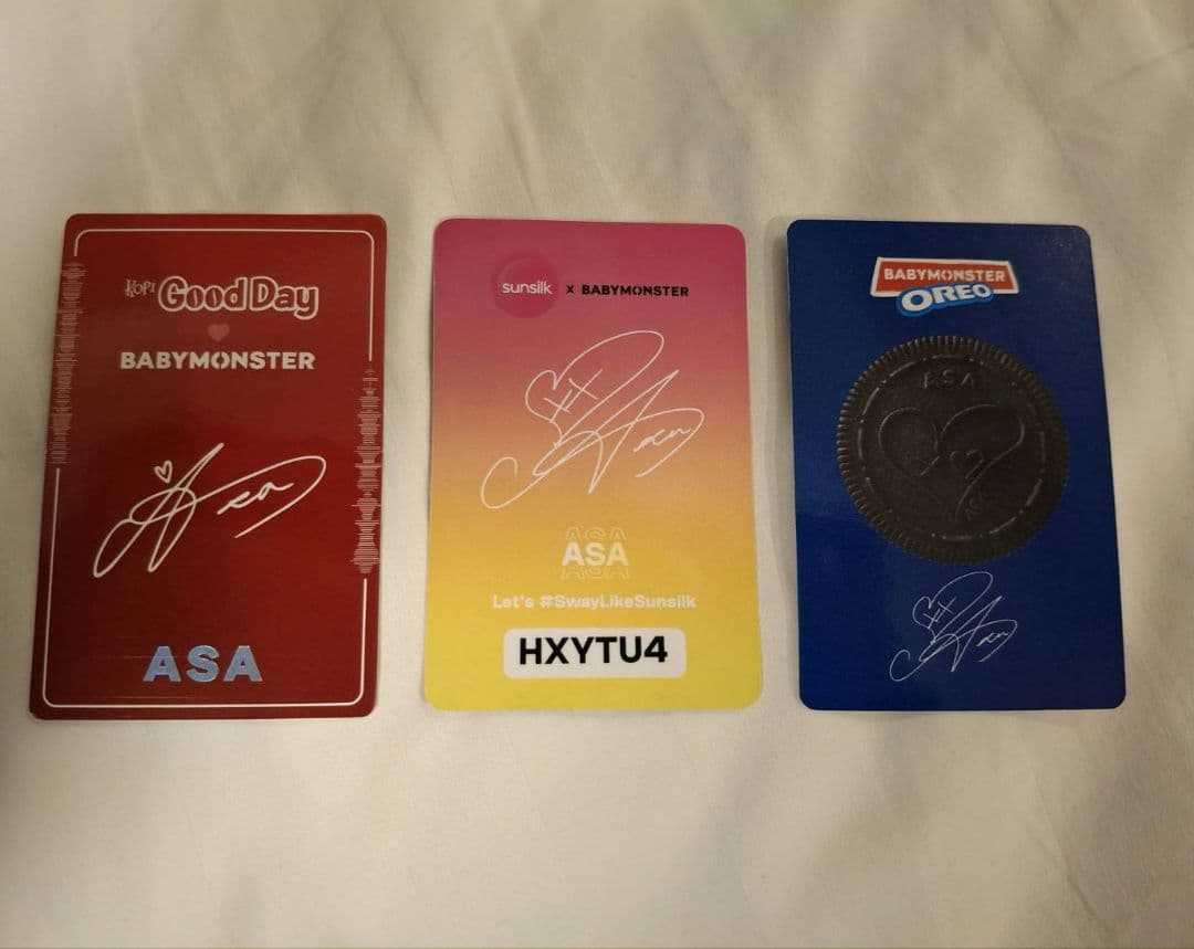 BABYMONSTER アサ コラボトレカ 3枚セット - メルカリ