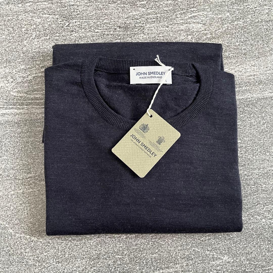 JOHN SMEDLEY SCANLAN PULLOVERスモークネイビー - メルカリ