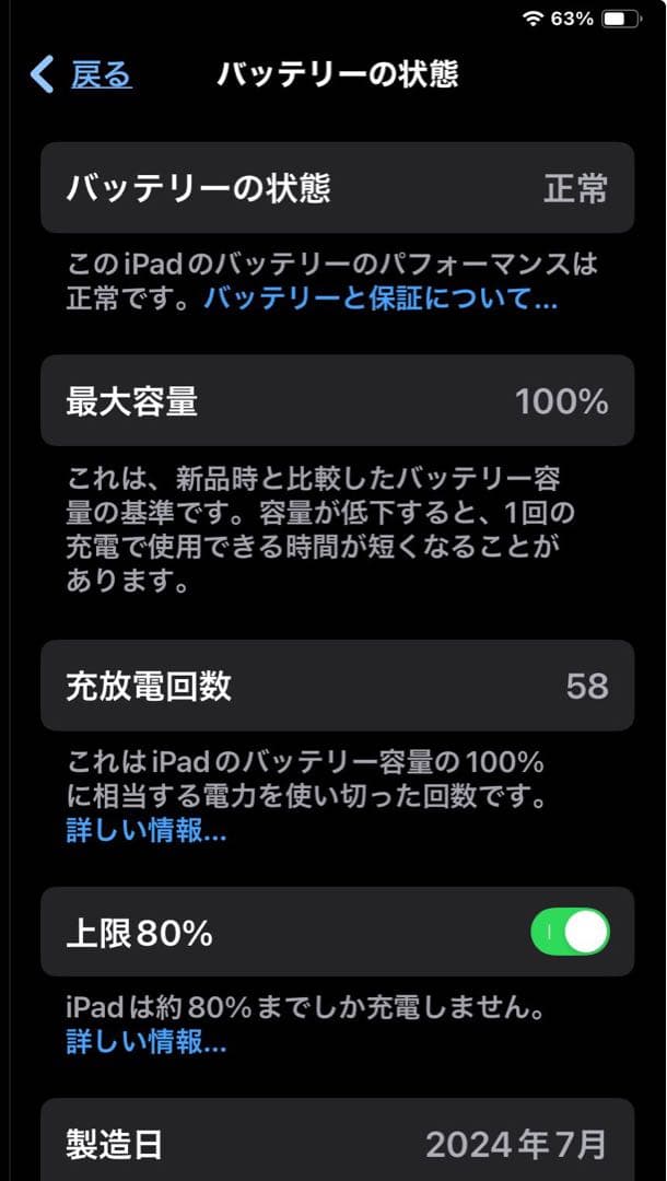 電池100%！美品！iPad mini 第7世代 Wi-FI 128G ブルーの通販はau PAY