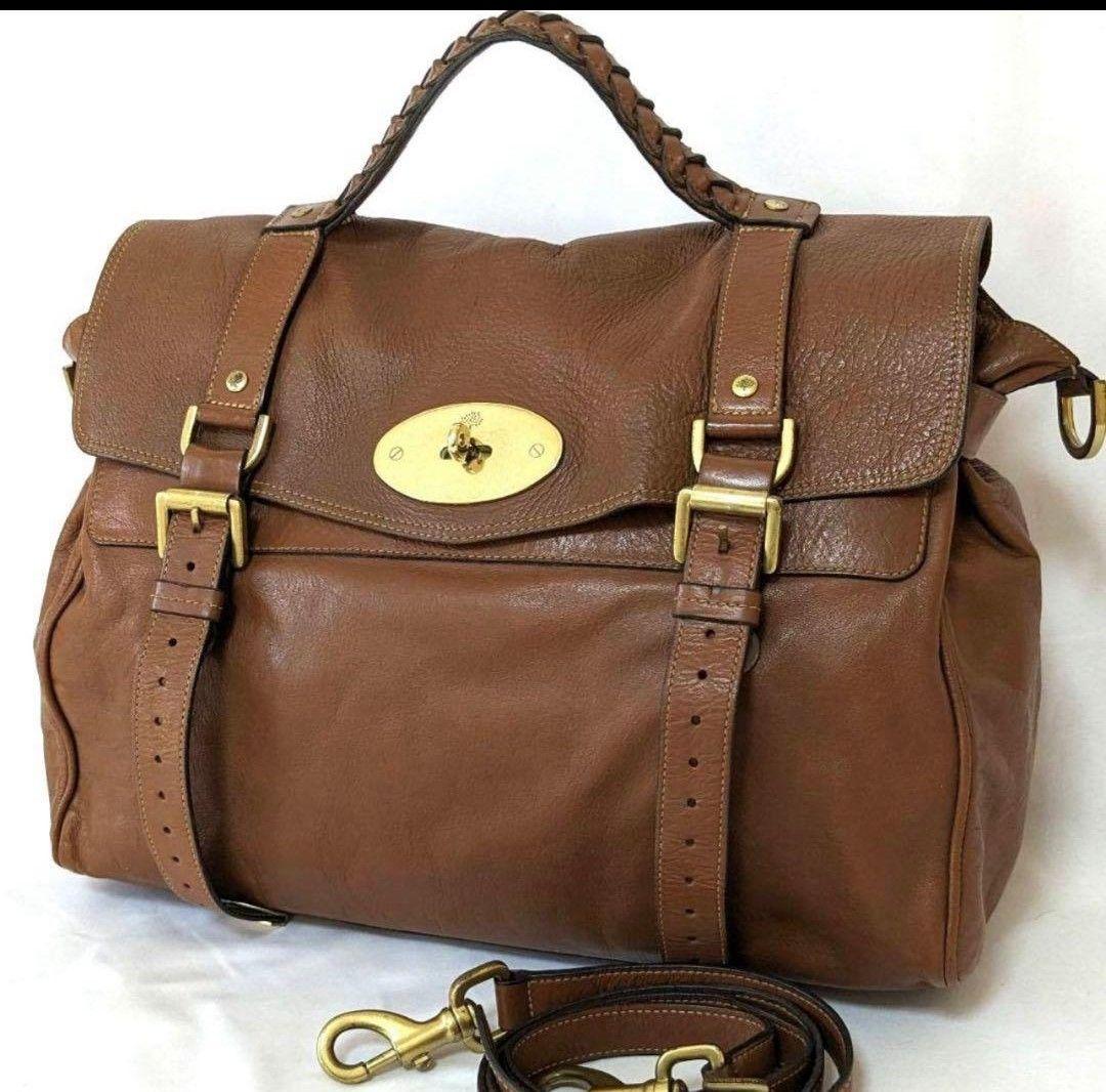 【美品】 mulberry アレクサ 2way ショルダーバッグ ブラウン Mulberry Brown Alexa Satchel ○ Labellov ○ Buy and Sell Authentic