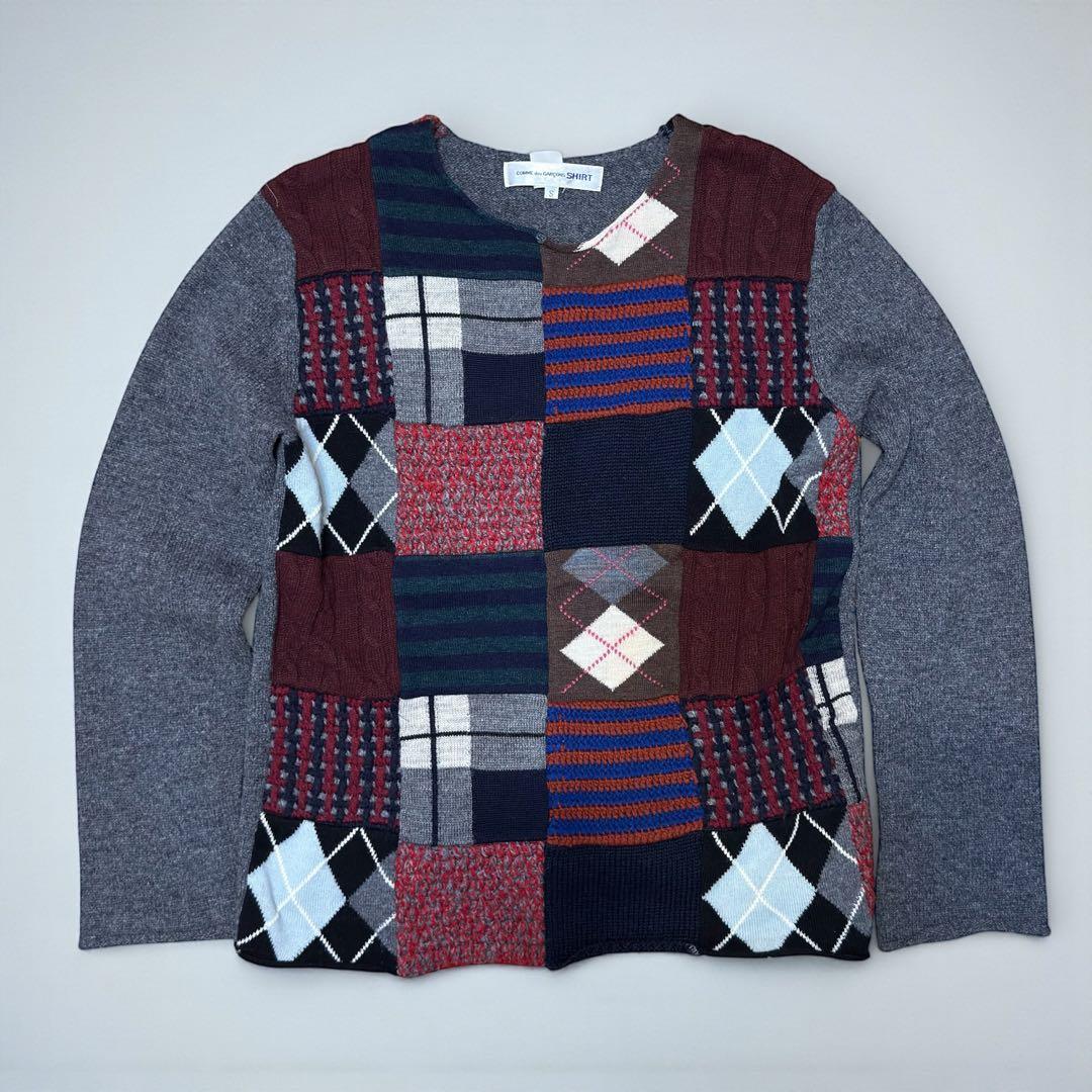 トップス COMME des GARCONS Shirt Patchwork Knit トップス(COMME des GARCONS SHIRT) | MAKES ONLINE STORE