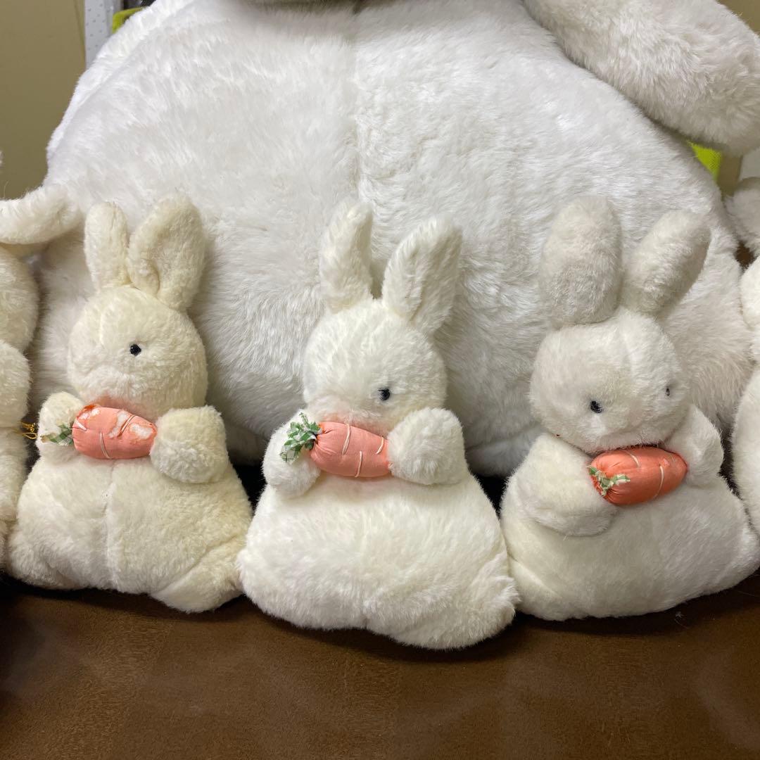 セキグチ にんじんうさぎ 9体 大と小のにんじんうさぎのぬいぐるみ