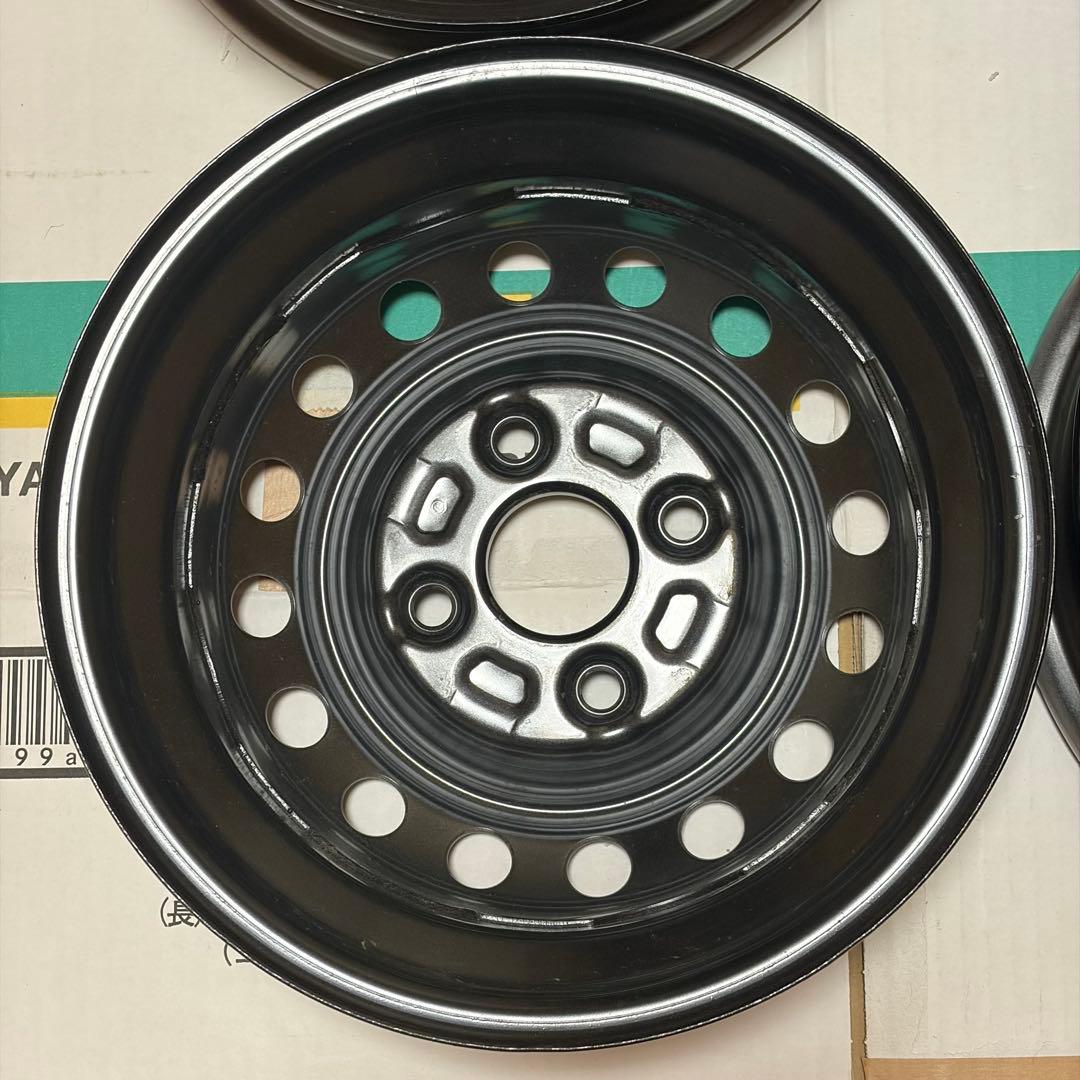 轟*匠様 新車外し 4本 ダイハツ スチールホイール 12インチ 4.00B ハ