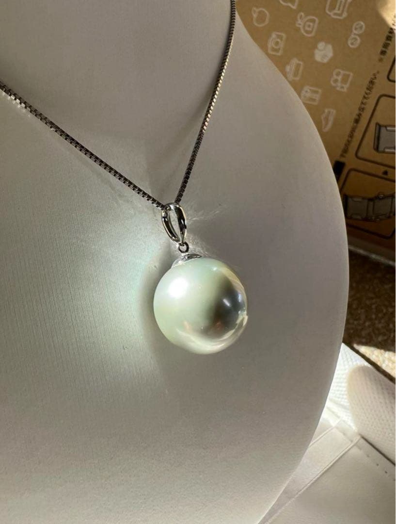 icachan様用！！【至高の特大☆】南洋白蝶真珠 pt850 パール トップ