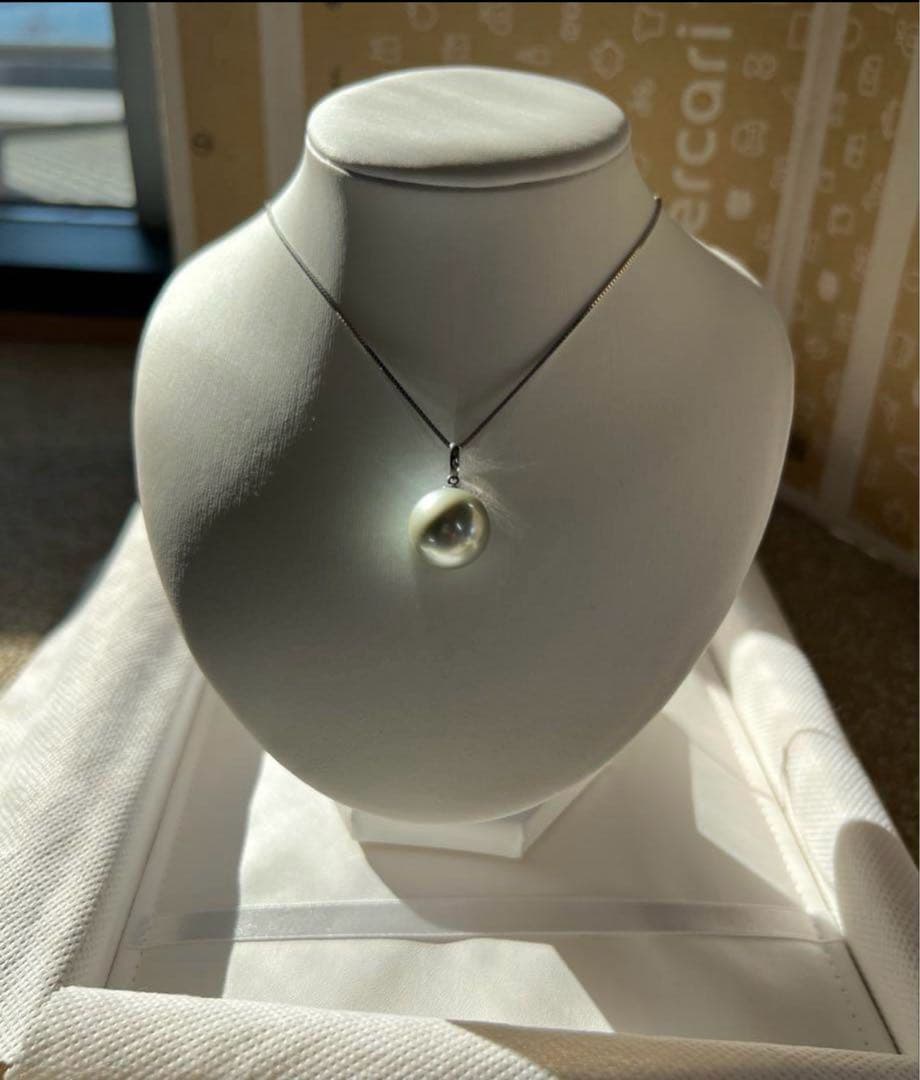 icachan様用！！【至高の特大☆】南洋白蝶真珠 pt850 パール トップ