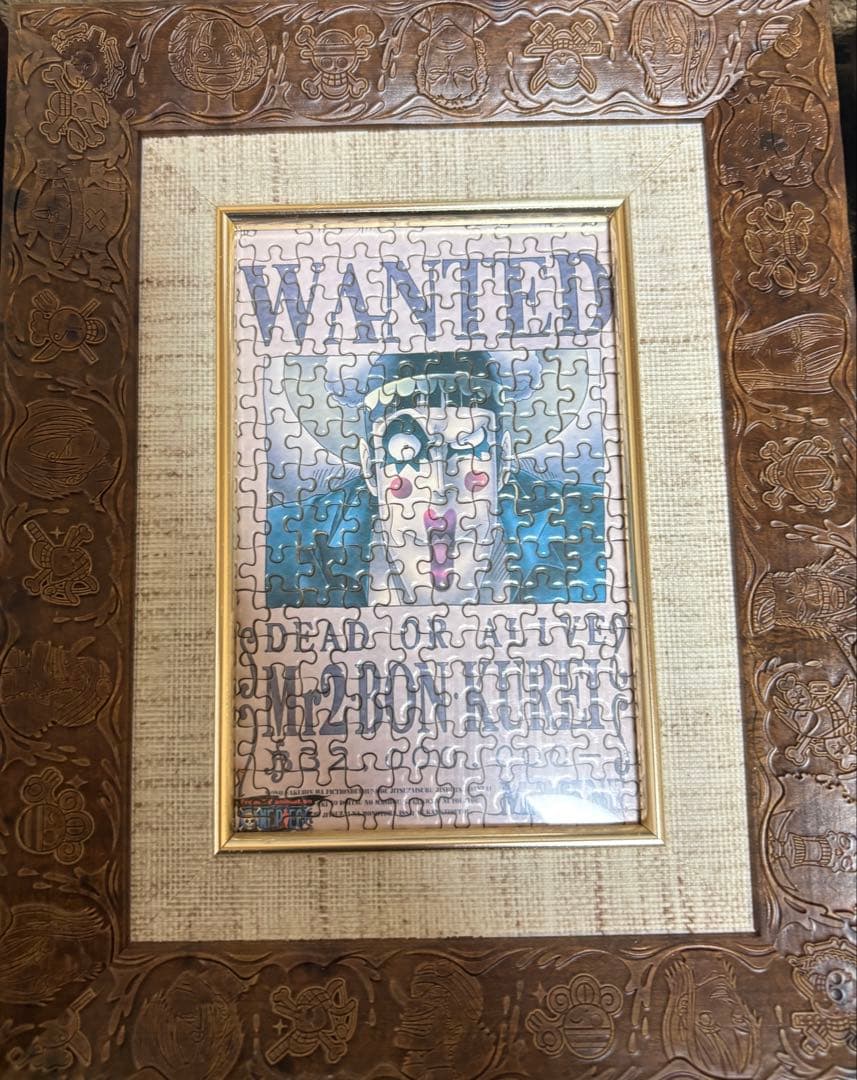 値下げ可】手配書 パズル 15個 ワンピース 専用フレーム付