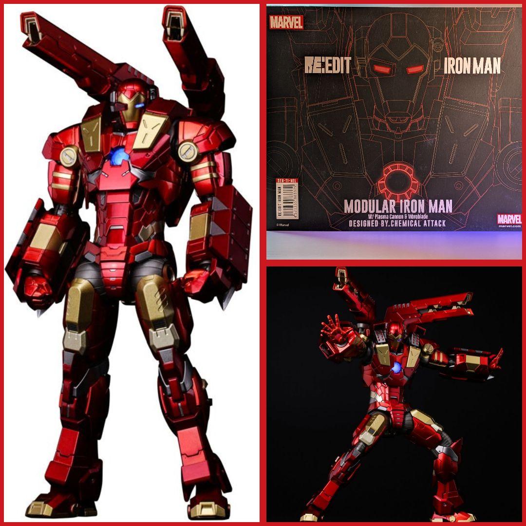 新品未使用未開封RE：EDIT アイアンマン #11 モジュラー・アイアンマン RE:EDIT IRON MAN #11 MODULAR IRONMAN W/Plasma Cannon & Vibro blade