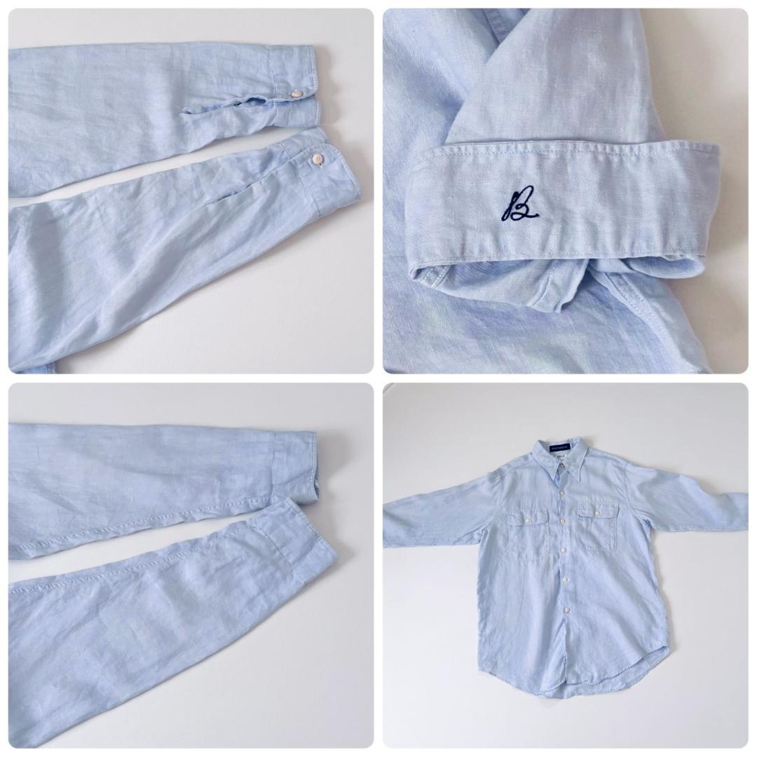 MADISONBLUE ハンプトン リネンシャツ B刺繍 サックスブルー 01 - メルカリ