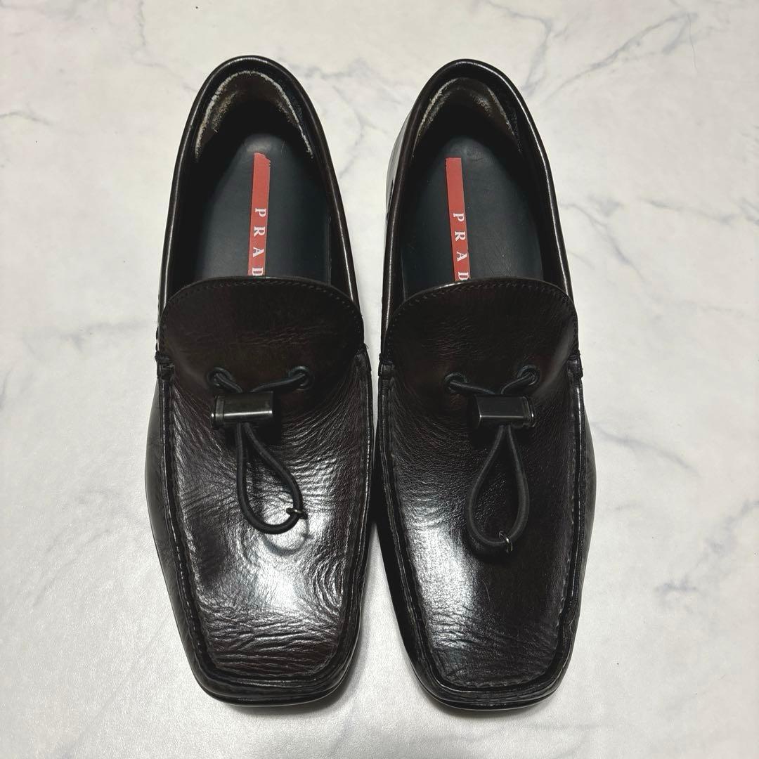 PRADA SPORTS ローファー ドローコード アーカイブ スクエアトゥ