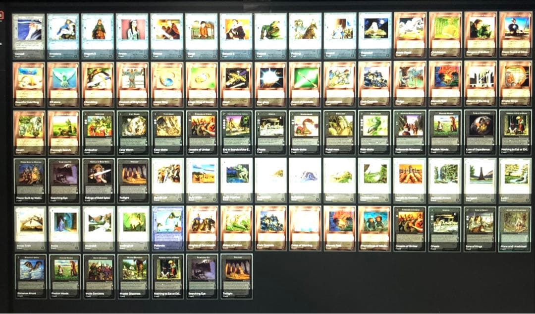 ミドルアース カード チャレンジデッキE ccg コンプ 指輪物語 希少