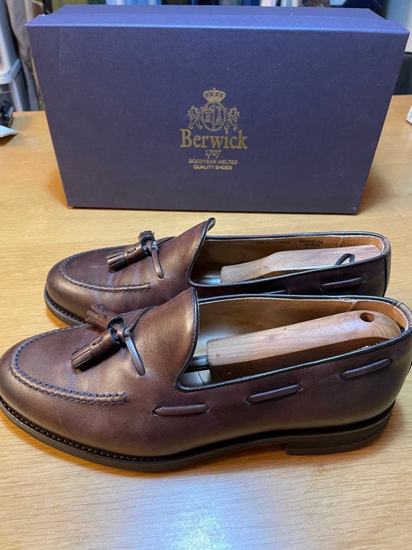 Berwickバーウィック8491：タッセルローファー/UK7.5(27cm) - メルカリ