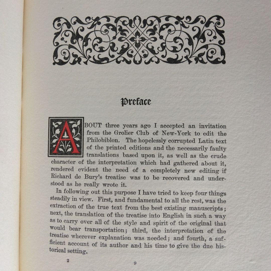 《超希少》リチャード・ド・ベリー著「フィロビブロン」全3巻　限定300部