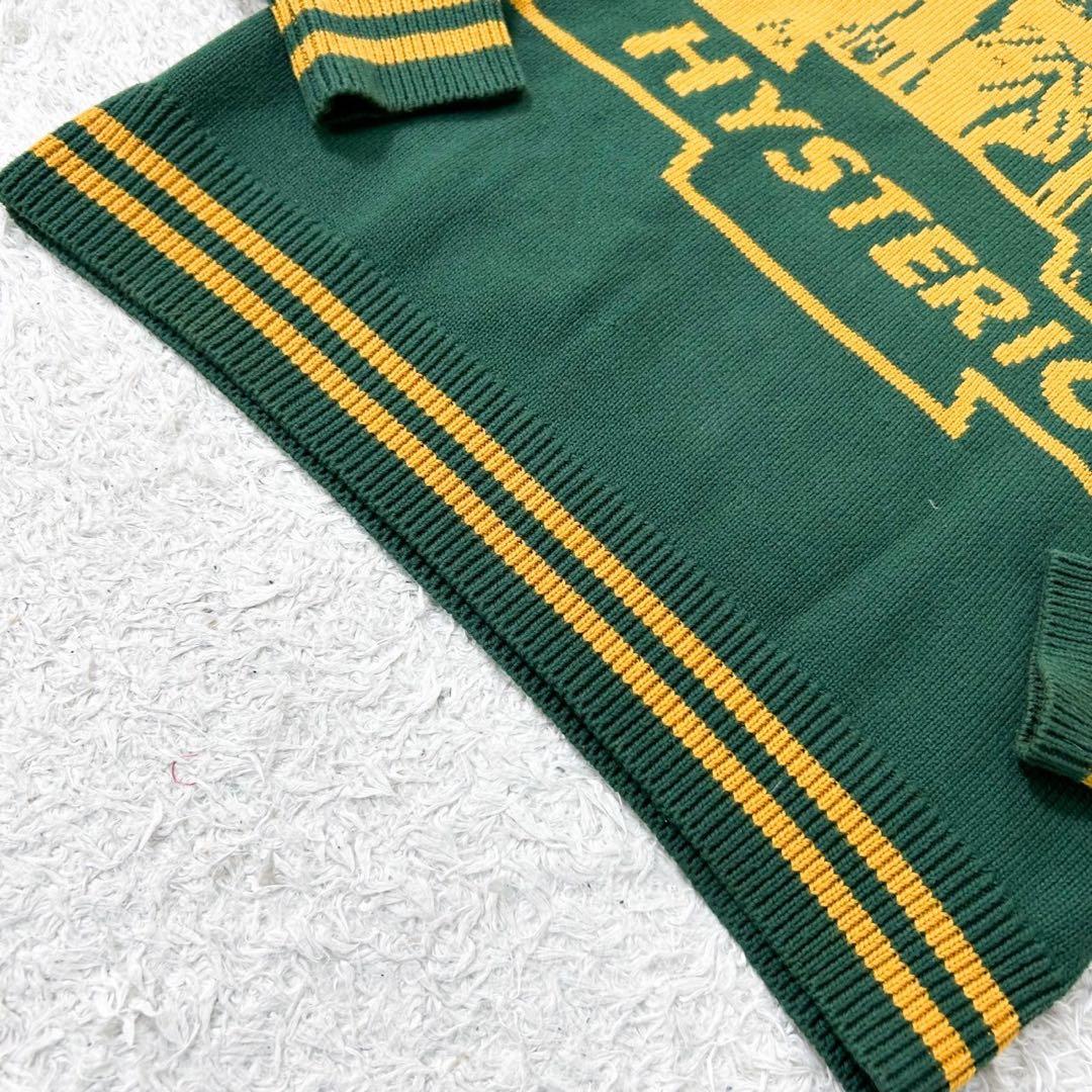 極美品 ヒステリックグラマー ヒスガール ニット セーター グリーン