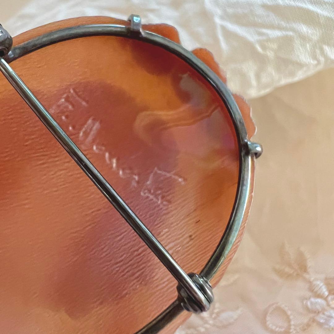 Lisette カメオ ご婦人のブローチ ITARY