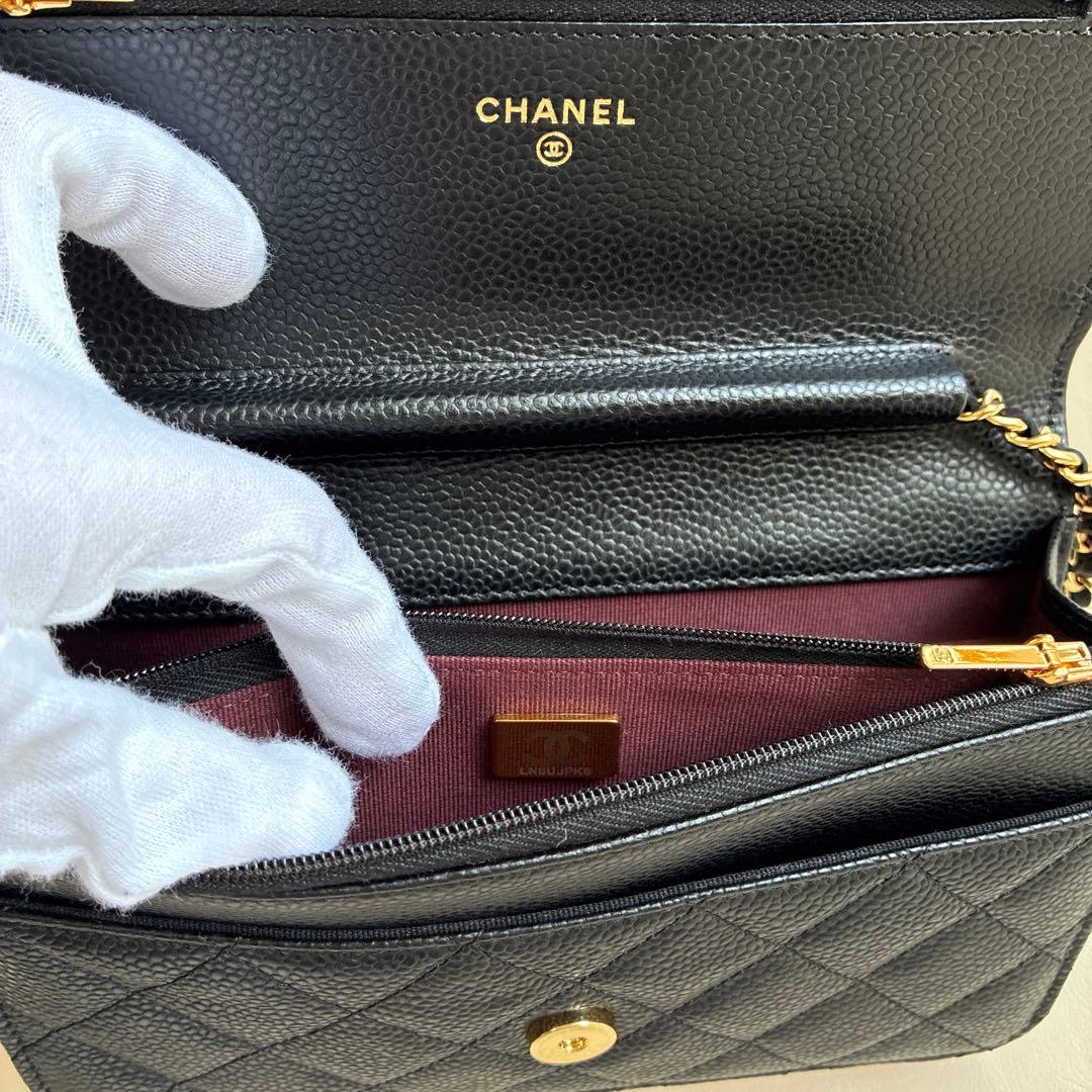 マンチェスター様美品⭐︎CHANELシャネル チェーンウォレット キャビア