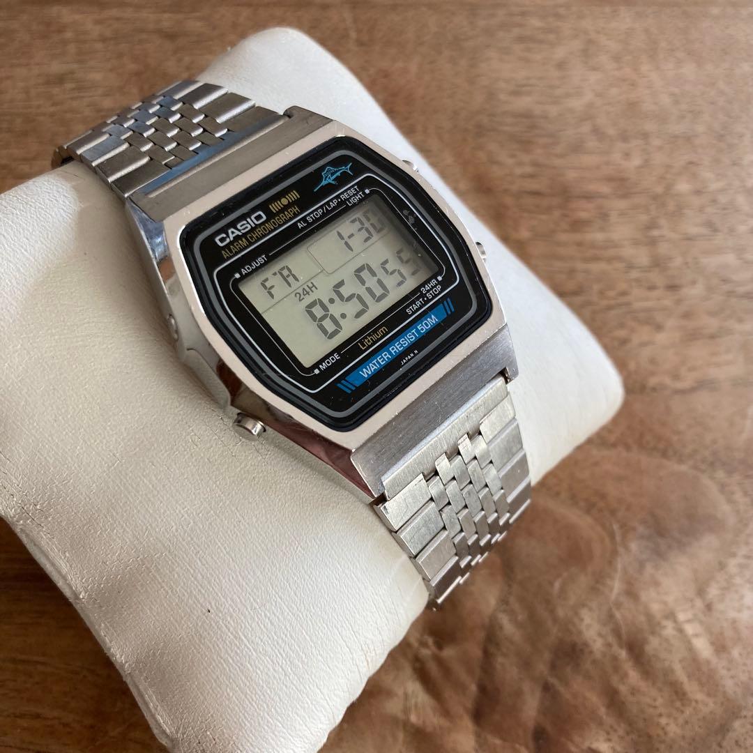 CASIO W-35 80s Marlinカジキ カシオマーリン ビンテージ - メルカリ