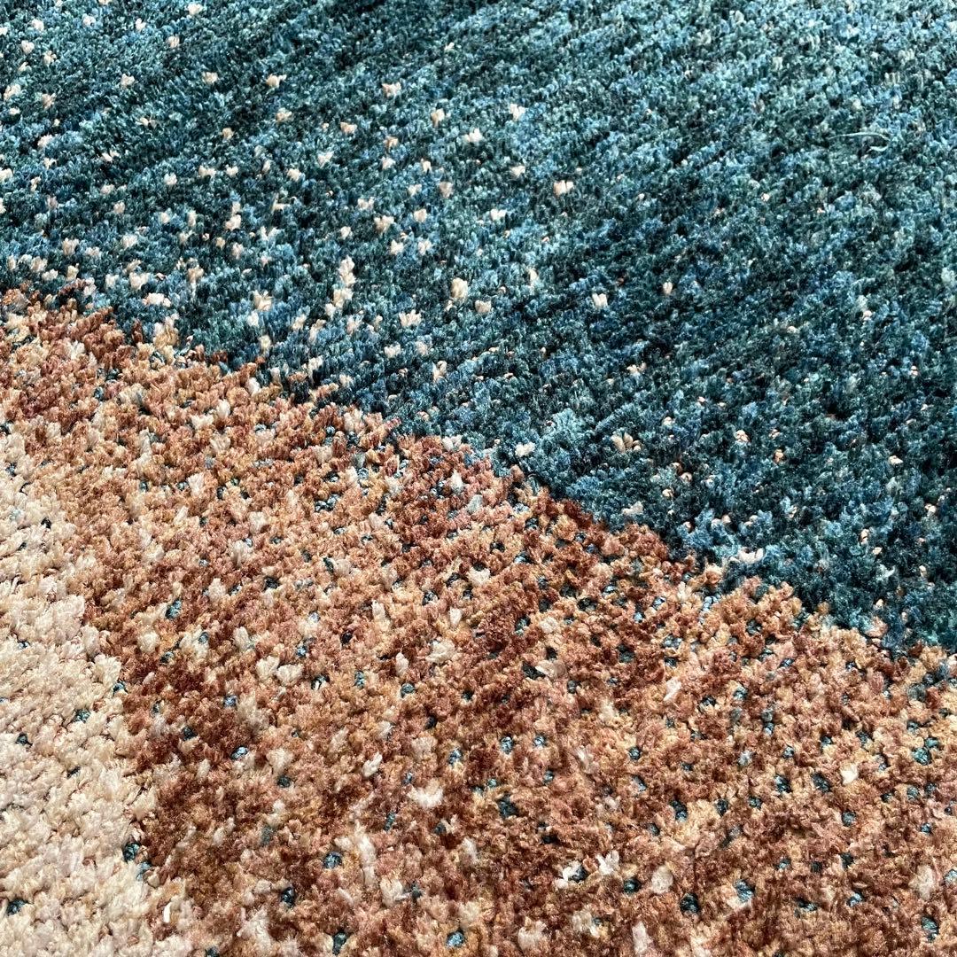 人気】unico モステ ラグ ブルーグリーン 140×200cm ウニコ - メルカリ