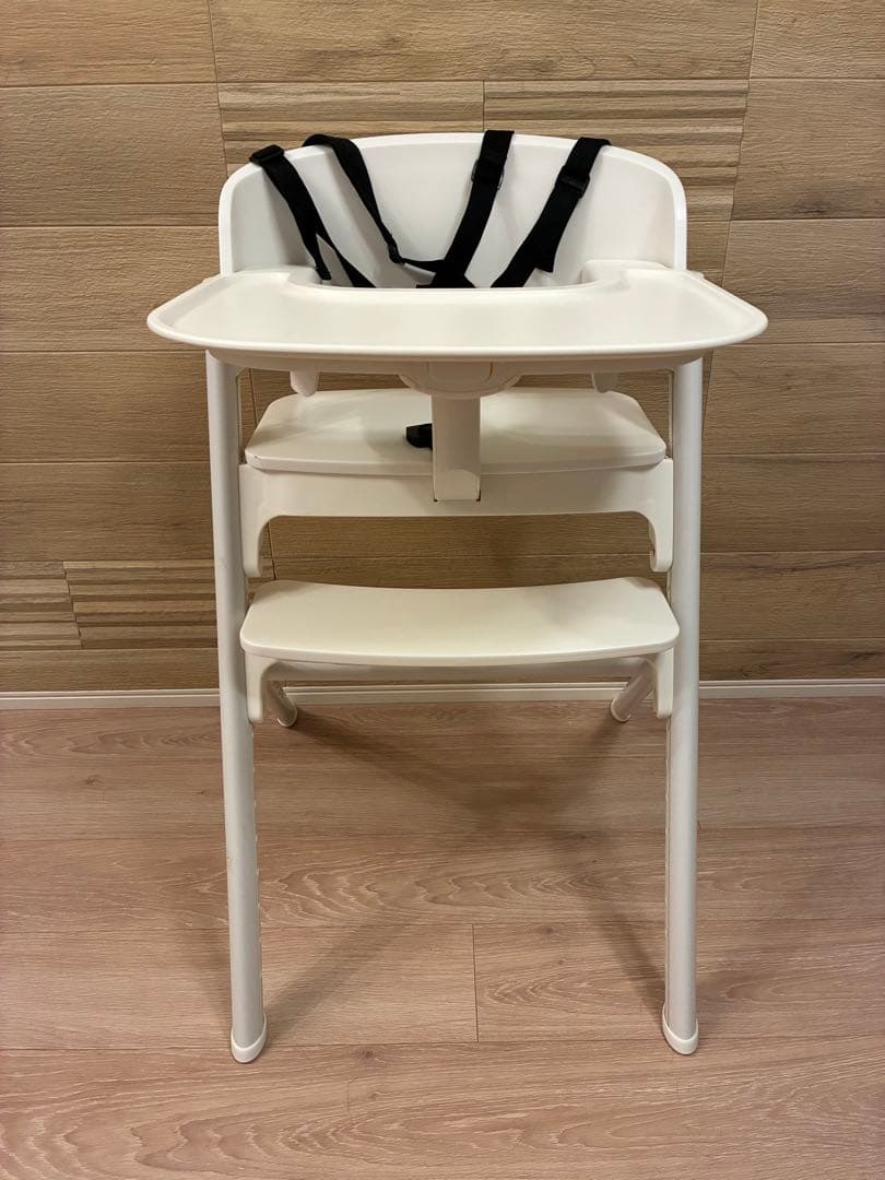 NOVUS ホワイト ベビーチェア 調整可能 NOVUS ノウス ベビーハイチェア (ホワイト) 子供用椅子 大人用椅子