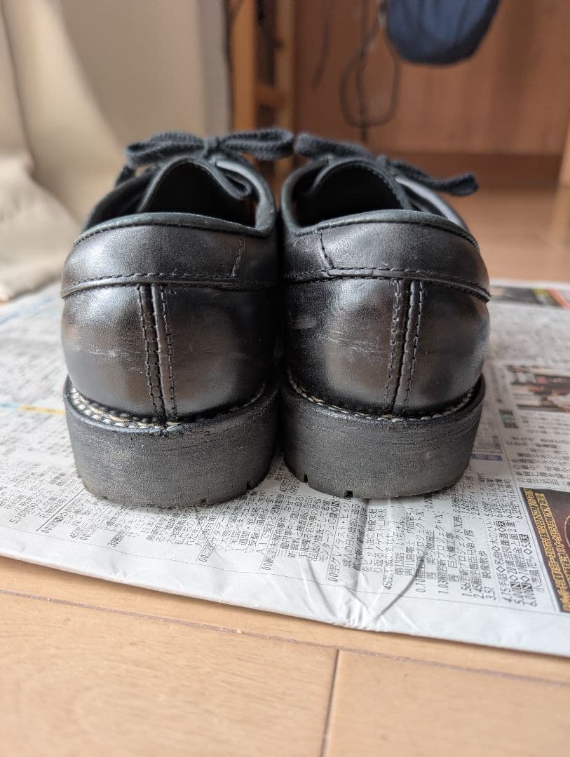 安藤製靴 OR-1 チロリアンシューズ ブラック 黒 - メルカリ