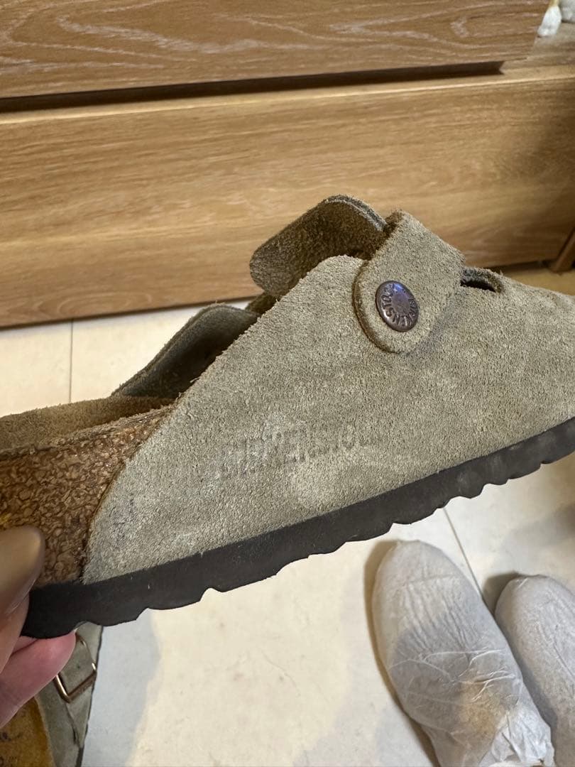 BIRKENSTOCK BOSTONトープ38 24.5cm 美品　 希少ナロー