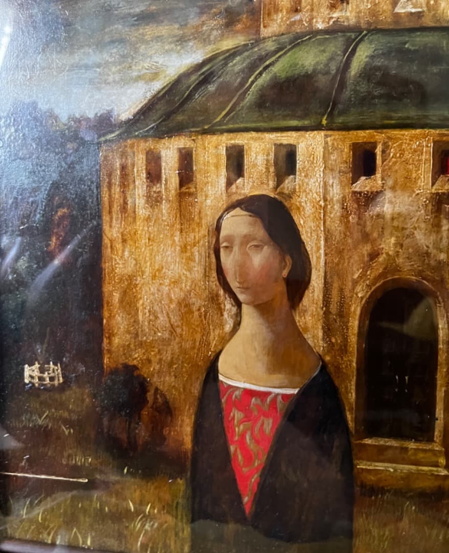 真作 吉岡正人 夜明け前 F10 テンペラ等 初期の傑作！ 購入時400000