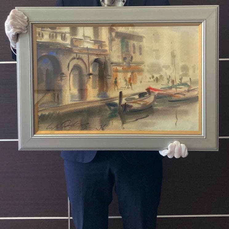 カルロ・ルヴァニャン｜キオッジャ｜ 水彩画｜原画｜20世紀
