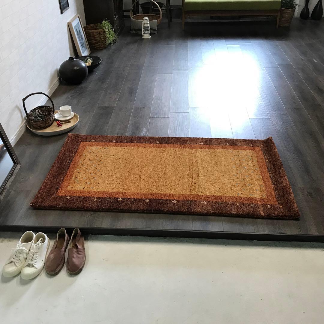 一点限り 76x141cm ギャッベ ギャベ ラグ ラグマット 玄関マット 楽天市場】【3/1限定！最大1,000円OFFクーポン】 ギャッベ 玄関マット