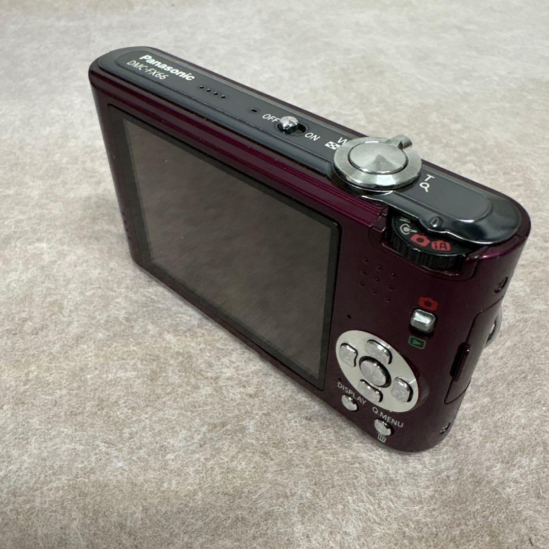 Panasonic DMC-FX66 パープル 本体と充電器付き - メルカリ