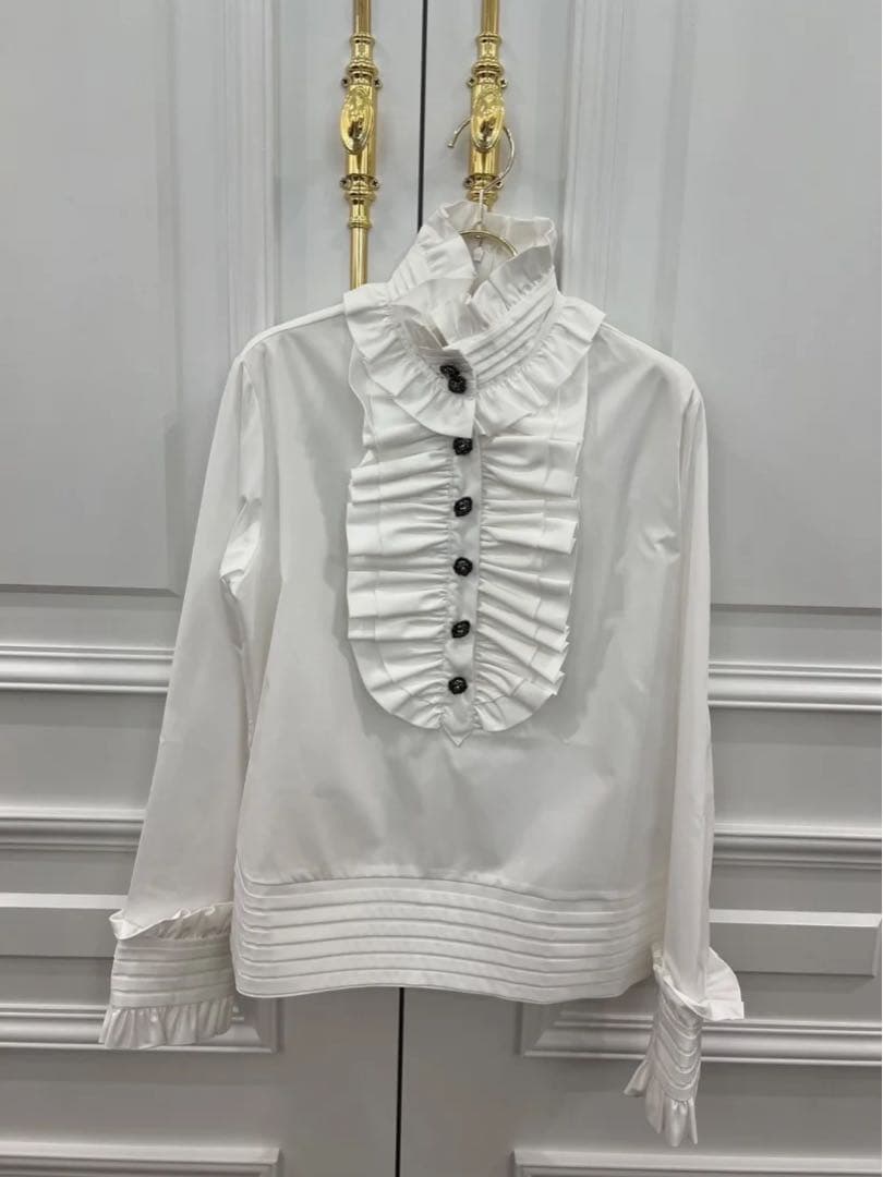 vaqutaux voyage ヴァクトーヴォヤージュ ロココフリルブラウス