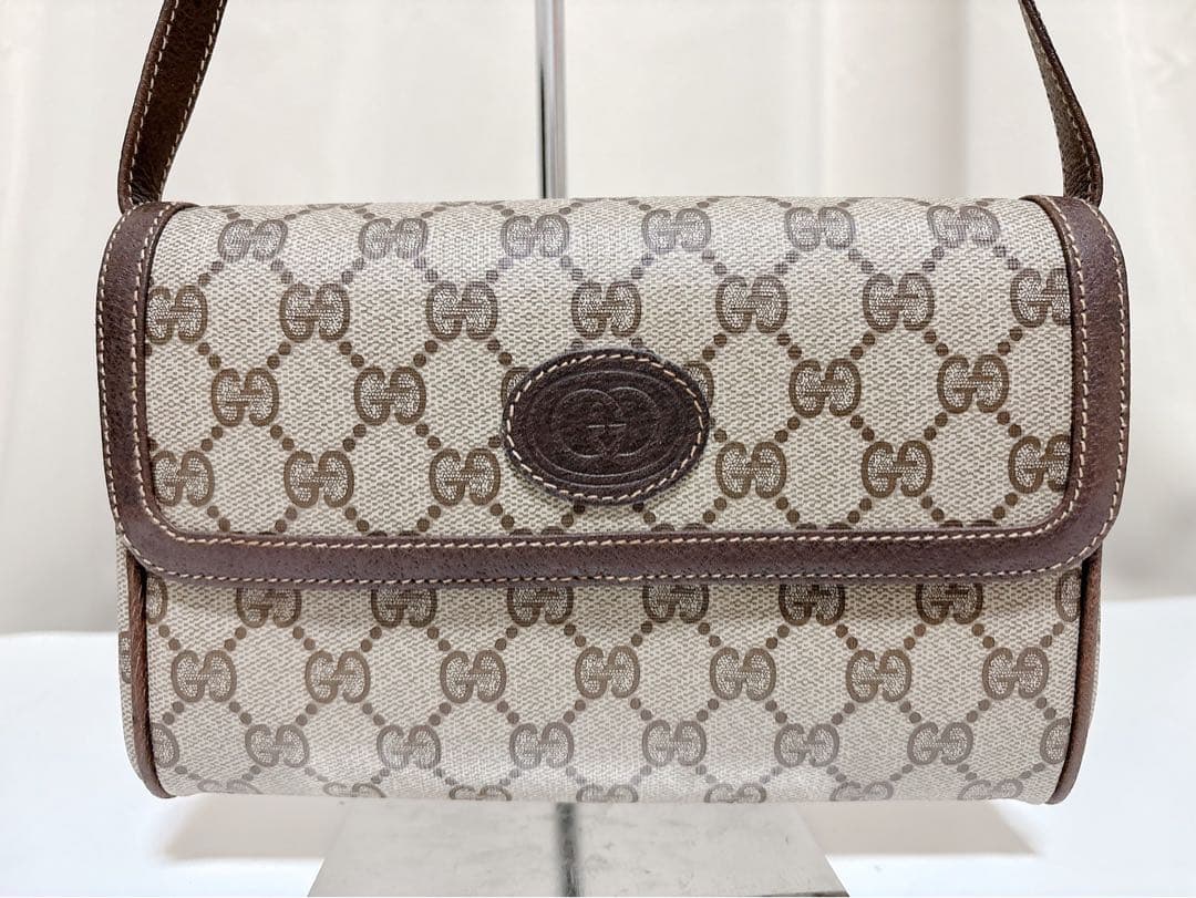 GUCCI オールドグッチ 004 904 0198 ヴィンテージ GG柄 楽天市場】GUCCI グッチ ヴィンテージ オールドグッチ シェリーライン