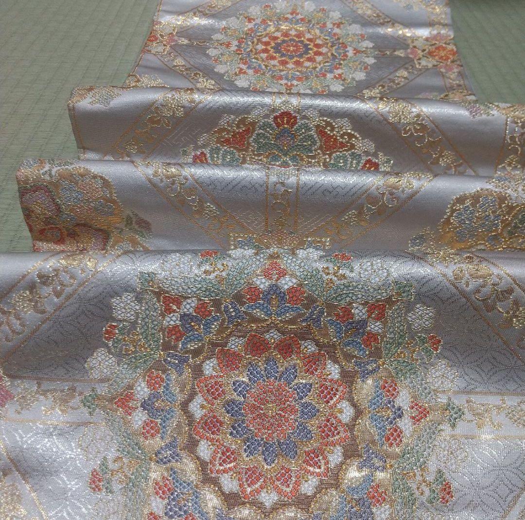 西陣織　六通柄袋帯　嵯峨羅豊彩華文　着物　フォーマル